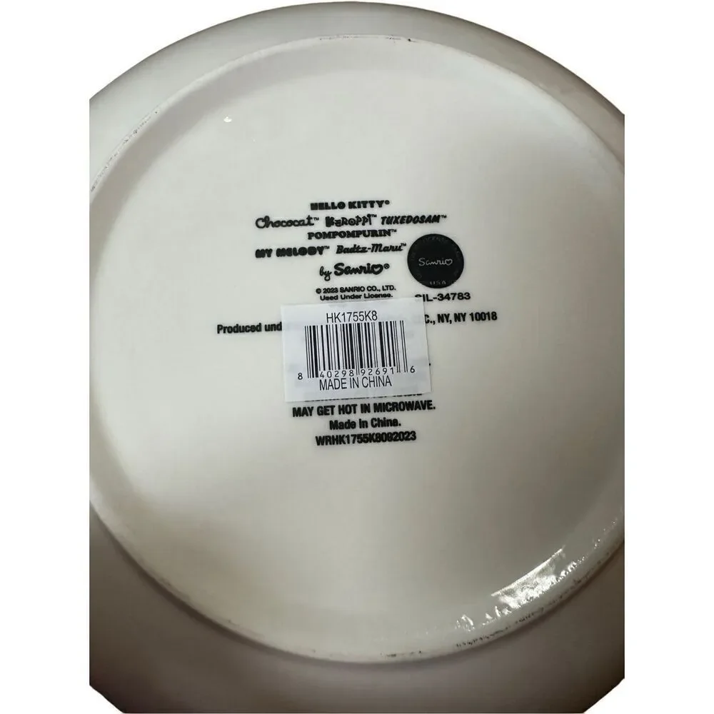 Silver‎ Buffalo Sanrio Hello Kitty and Friends 9” Pasta Bowl NEW
